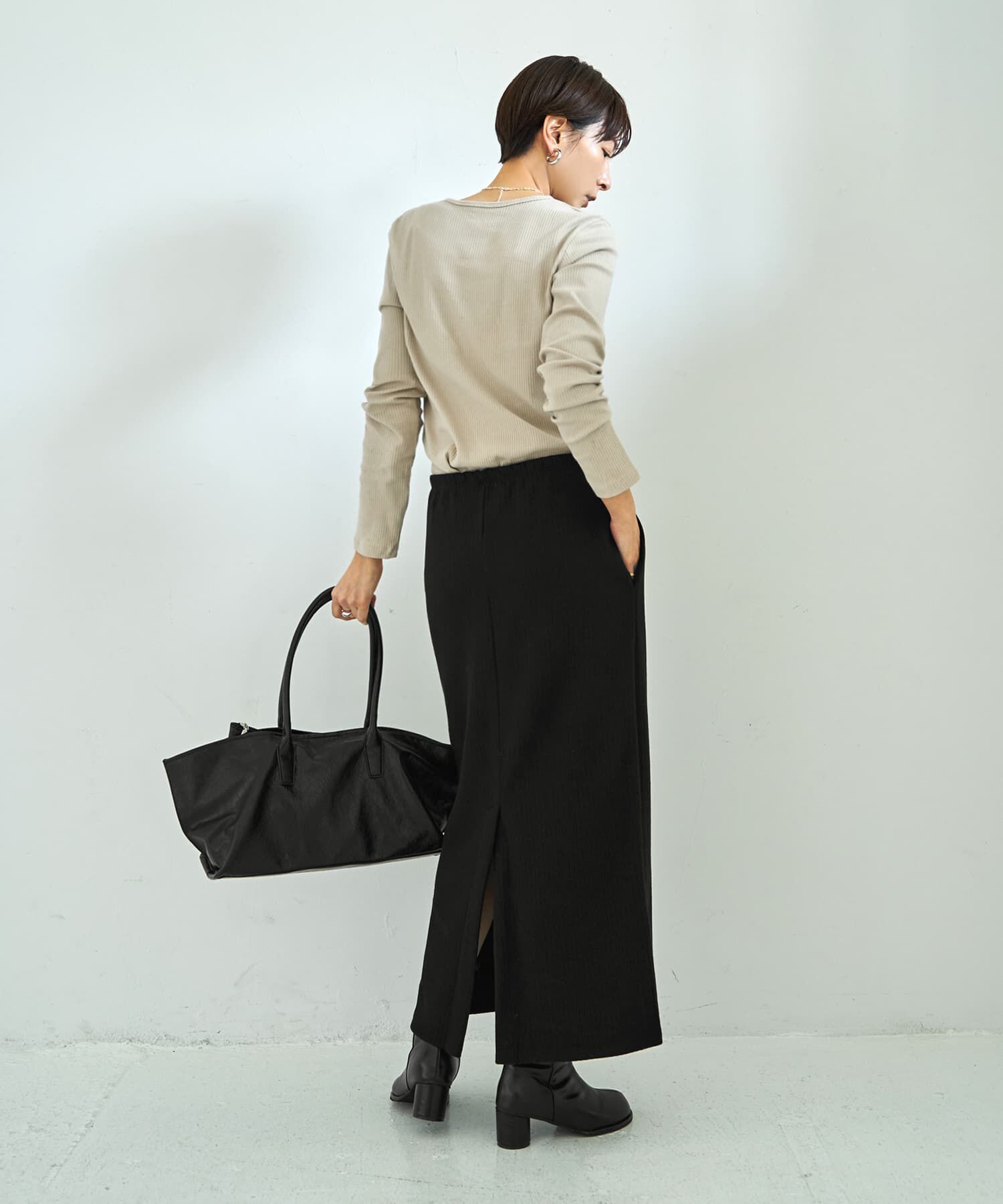 STYLE DELI「ウールタッチ伸縮ストレートスカート」|スカート|
