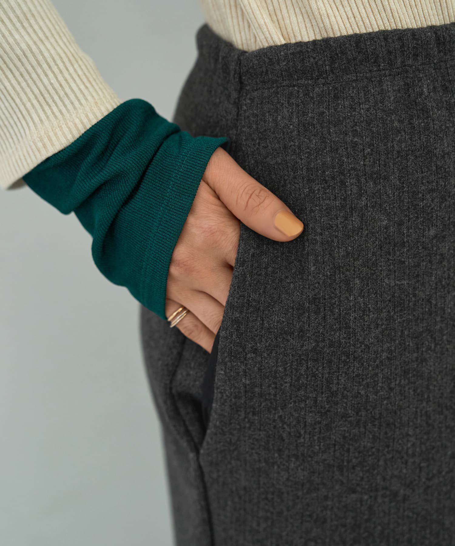 STYLE DELI「ウールタッチ伸縮ストレートスカート」|スカート|