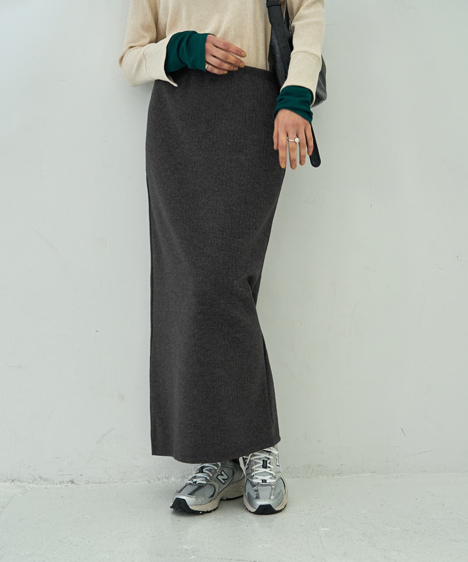 STYLE DELI「ウールタッチ伸縮ストレートスカート」|スカート|