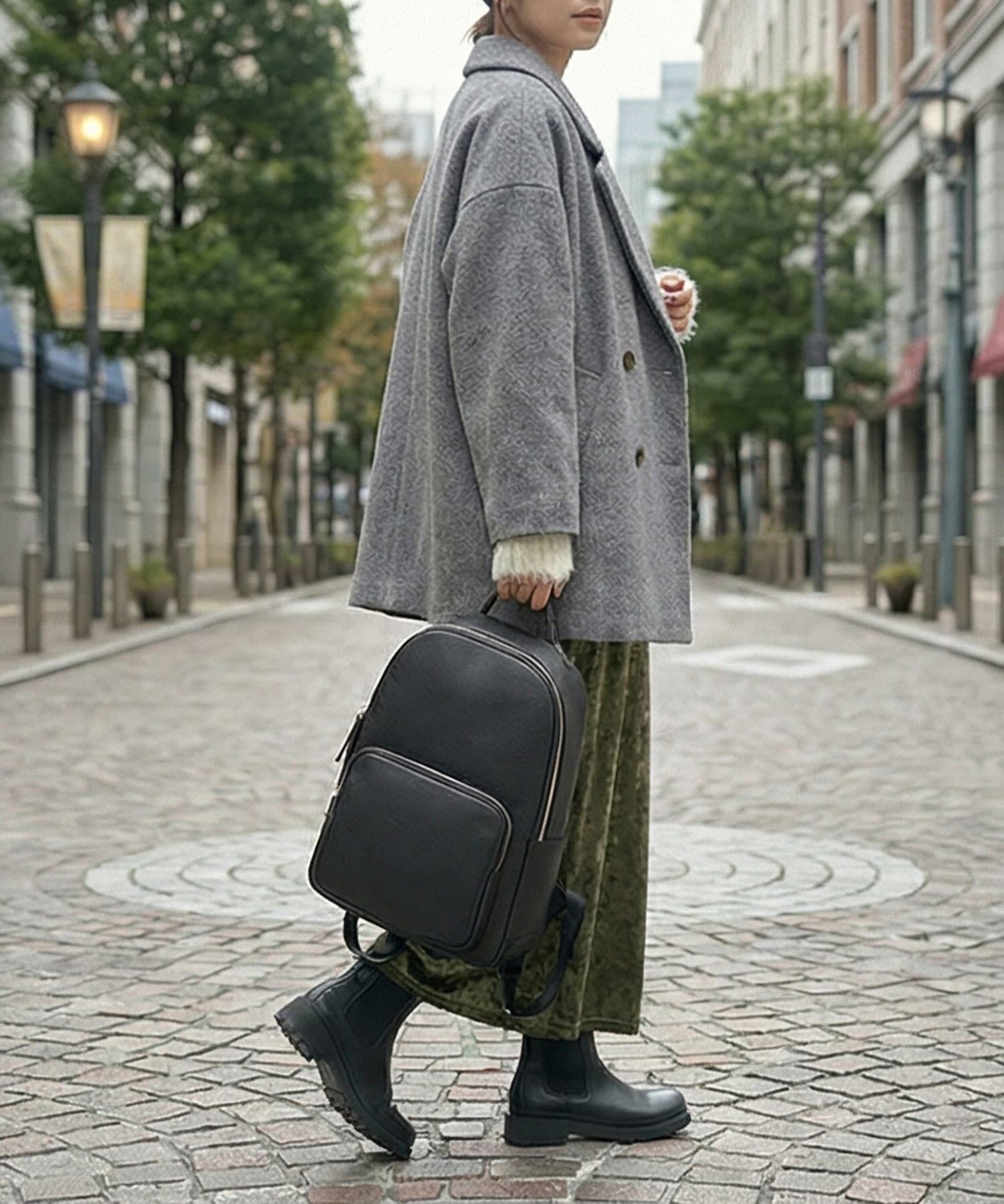 STYLE DELI「【DELI by】ソフトリアルレザーバックパック」|リュック|