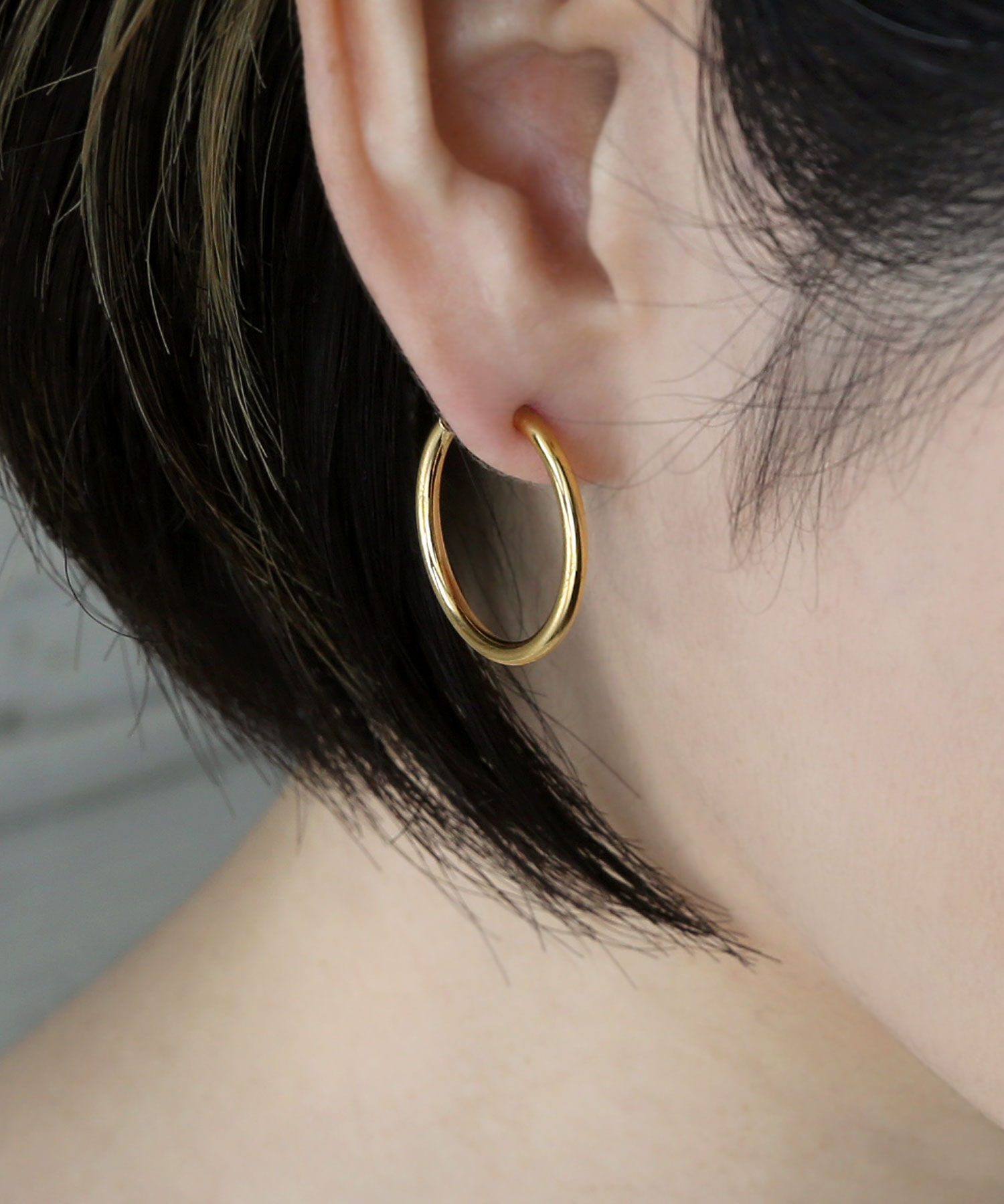 colleca la「[stainless]ステンレス・パイプフープイヤリング〈金属アレルギー対応〉」|イヤリング|