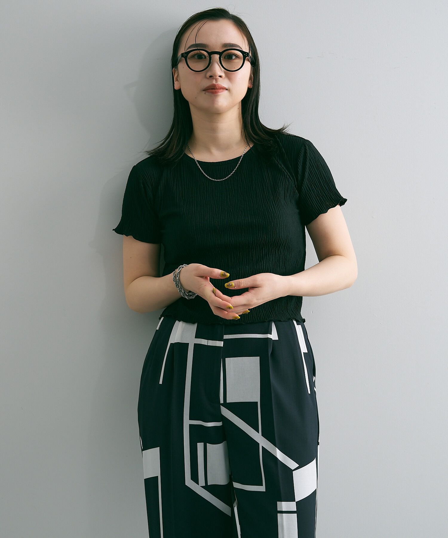  「【WEB限定】ボストン型 クリアレンズサングラス｜黒縁フレーム｜紫外線対策｜Zoff UV (UV100%カット)」|サングラス|