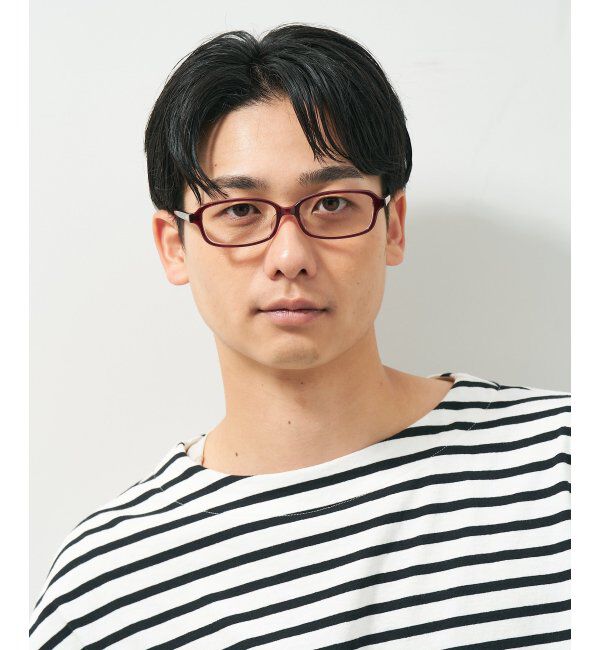  「スクエア型 メガネ｜ユニセックス 上質感のあるフレーム  レンズ交換券付」|メガネ|