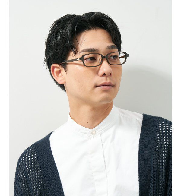  「スクエア型 メガネ｜ユニセックス 上質感のあるフレーム  レンズ交換券付」|メガネ|