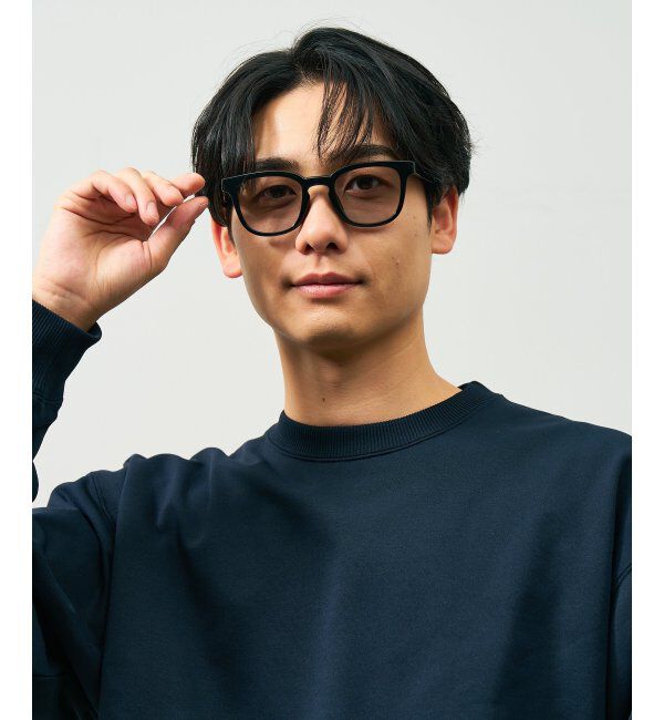  「ウェリントン型 折りたたみ式 サングラス | 専用ケース付 カラーレンズ 太縁フレーム 紫外線防止 UVカット」|サングラス|