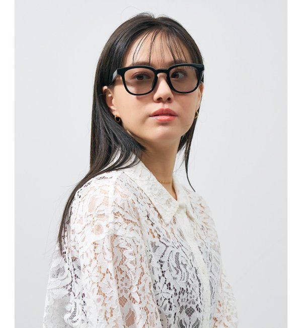  「ウェリントン型 折りたたみ式 サングラス | 専用ケース付 カラーレンズ 太縁フレーム 紫外線防止 UVカット」|サングラス|