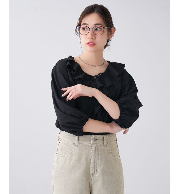  「ウェリントン型 メガネ | ラバーテンプル 伊達メガネ 度付きメガネ  Zoff｜FASHION  レンズ交換券付」|メガネ|