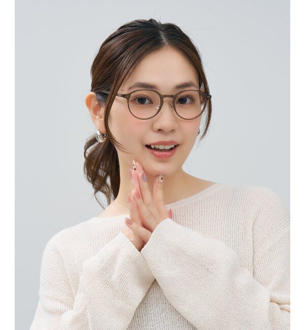  「Zoff｜Misato Mizukoshi  メガネ | 中顔面短縮みえ 大人可愛い｜水越みさと   レンズ交換券付」|メガネ|