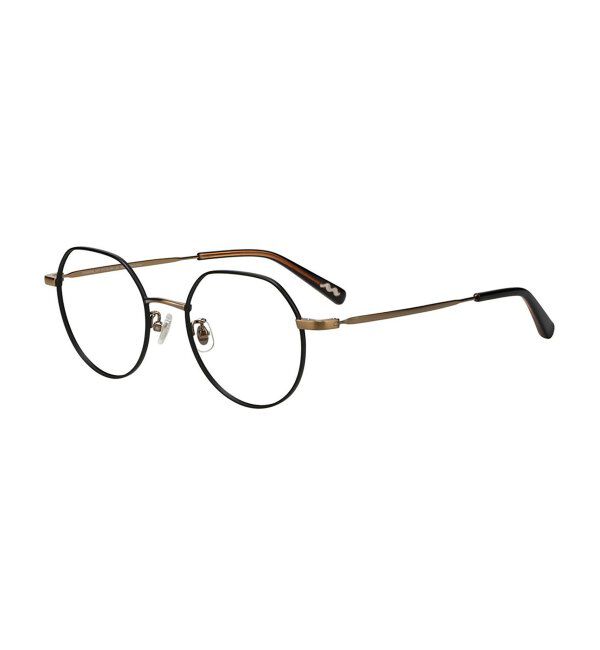  「Zoff｜Misato Mizukoshi  クラウンパントメガネ | 中顔面短縮みえ メタル｜水越みさと   レンズ交換券付」|メガネ|