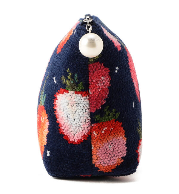 LOVERARY BY FEILER「ストロベリードット　コスメポーチ　L/STD-223011」|ポーチ|