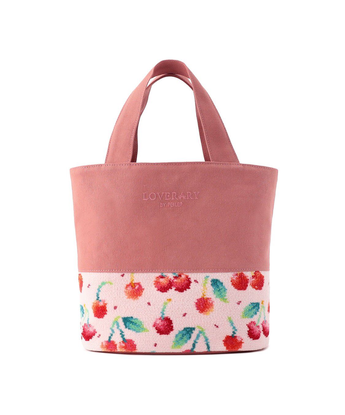 LOVERARY BY FEILER「チェリードット　トートバッグ　L/CRD-253051」|トートバッグ|ペールピンク