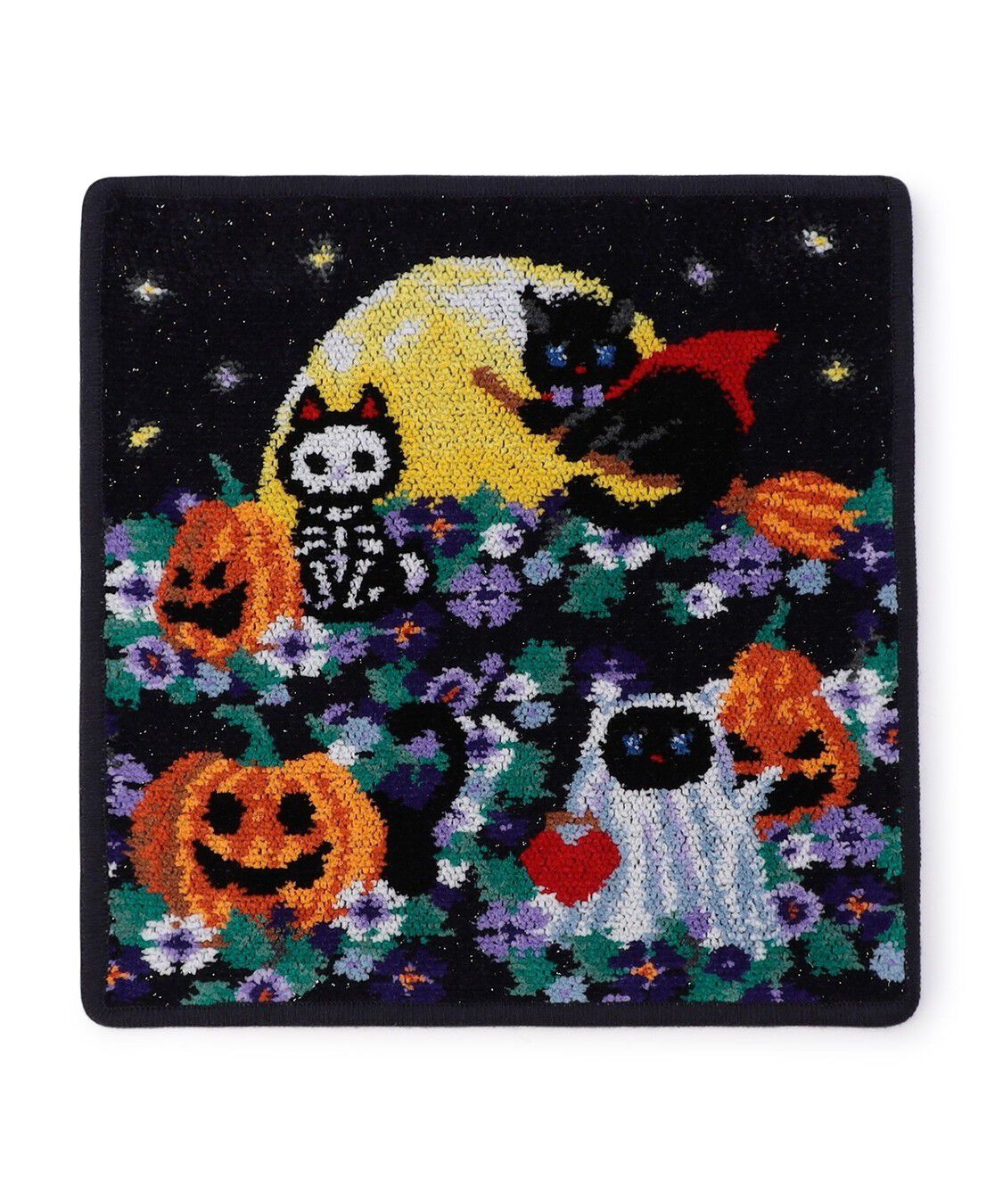 FEILER「フェイラーブラックキャット　ハンカチ」|ハンカチ|ネイビー&times;ネイビー