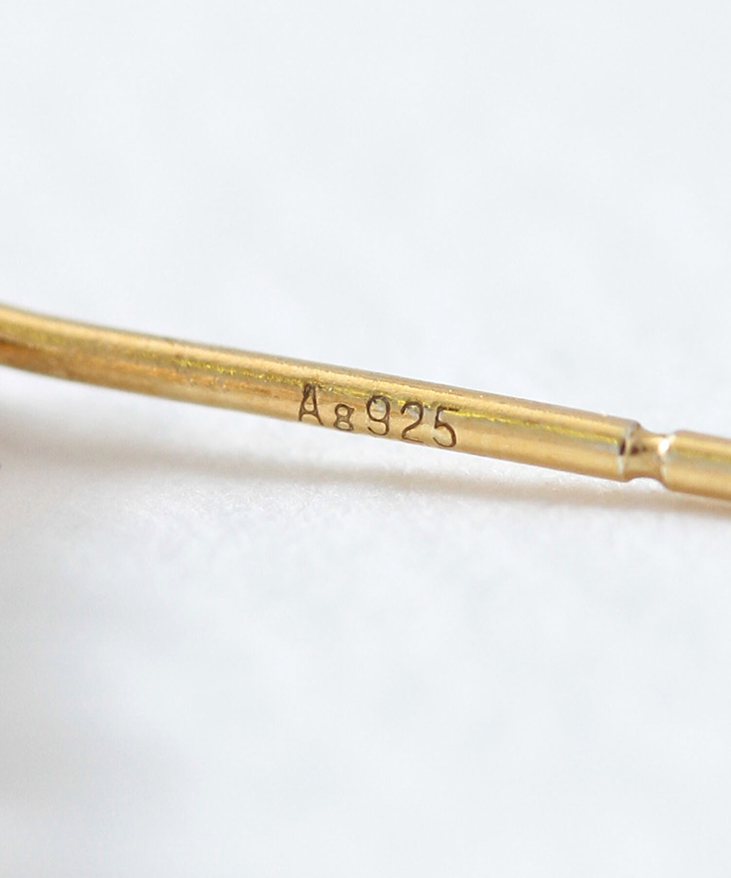  「silver925 パールビジュー ライン スタッドピアス（ニッケルフリー）」|ピアス|