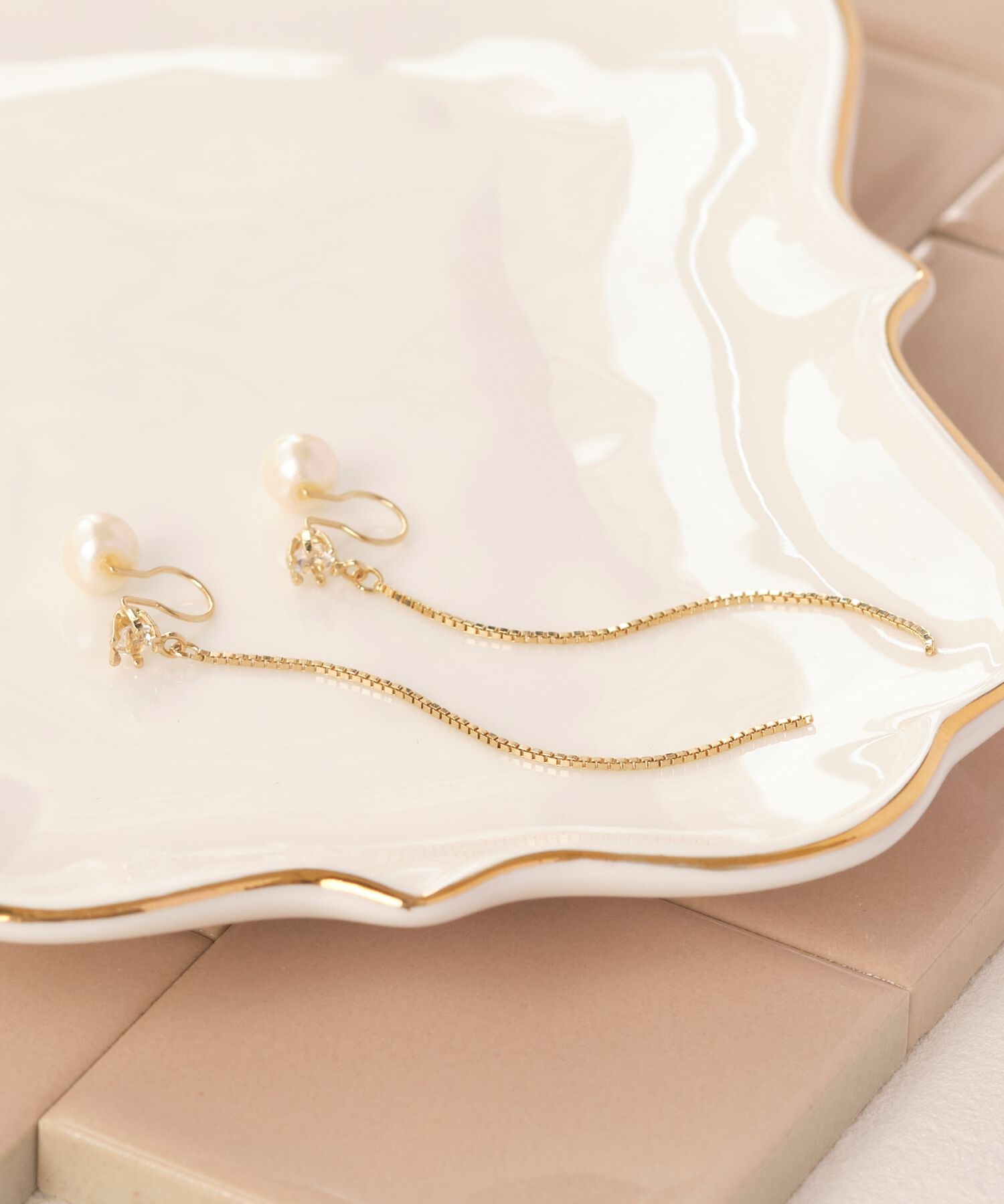 Phoebe「2wayベーシックパールエレガントイヤリング　ゴールド」|イヤリング|