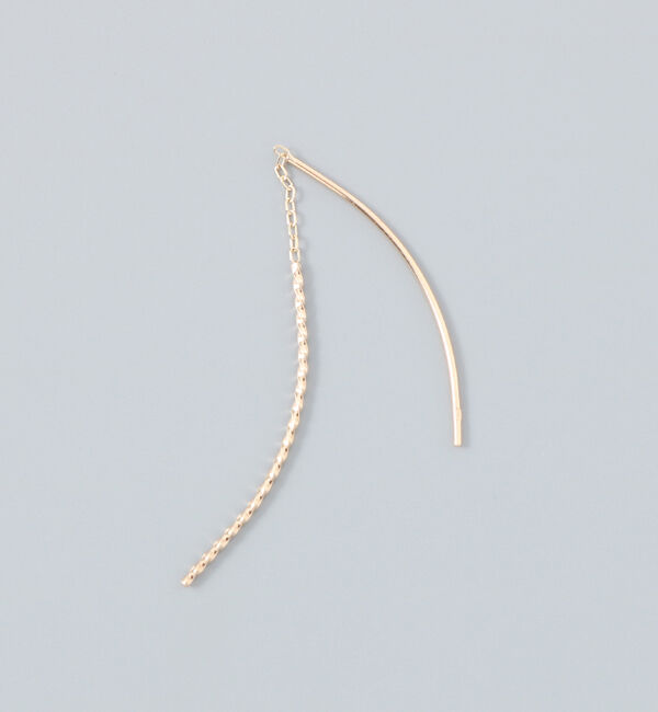 Phoebe「【K10】クロスラインアメリカンピアス／BOX＆ショッパーつき」|ピアス|