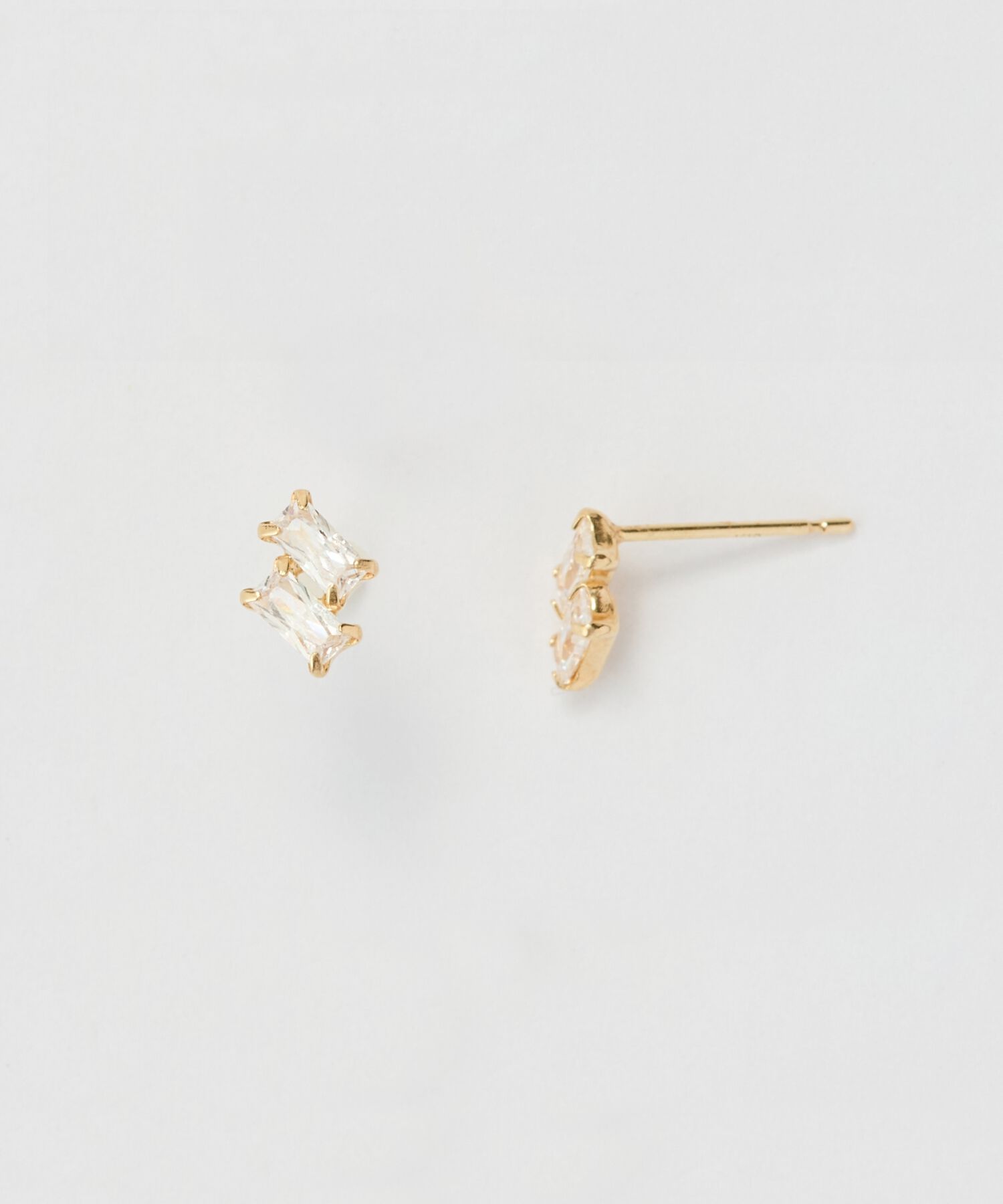 Phoebe「【K10】ツインバケットピアス　ゴールド/BOX付き」|ピアス|