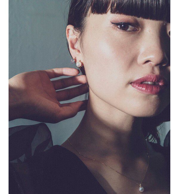 ete「パール/ビジュー リバーシブルイヤリング」|イヤリング|