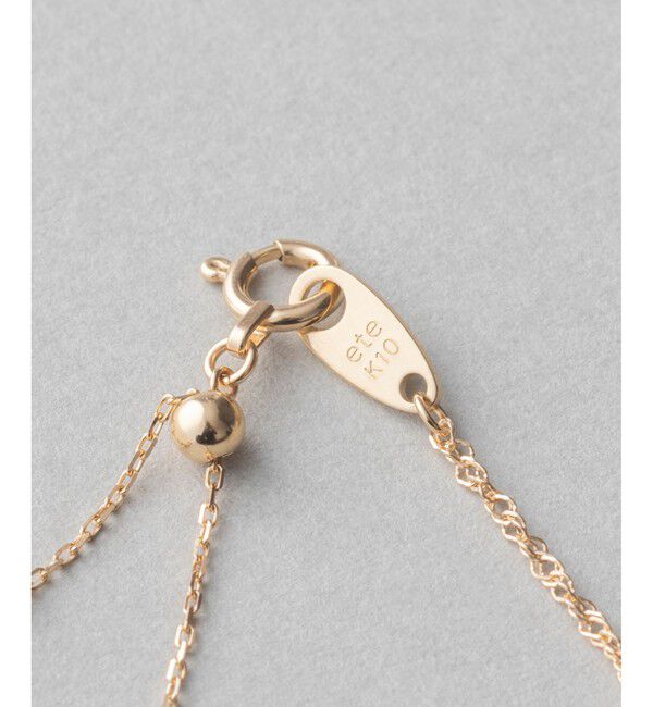 ete「K10YG スクリューチェーン ネックレス」|ネックレス|