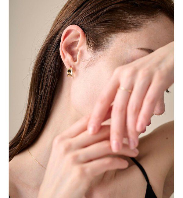 ete「リーフ フープピアス」|ピアス|