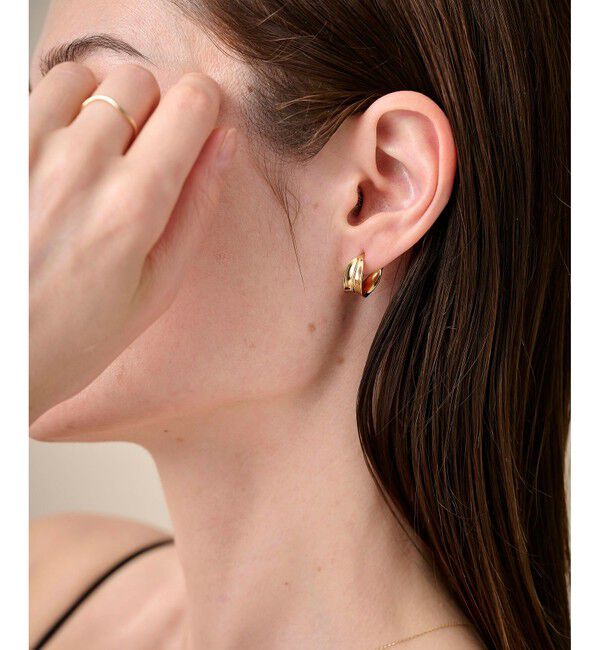 ete「リーフ フープピアス」|ピアス|