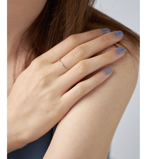 ete「[クレール]PT900 スクエアカット リング」|リング|