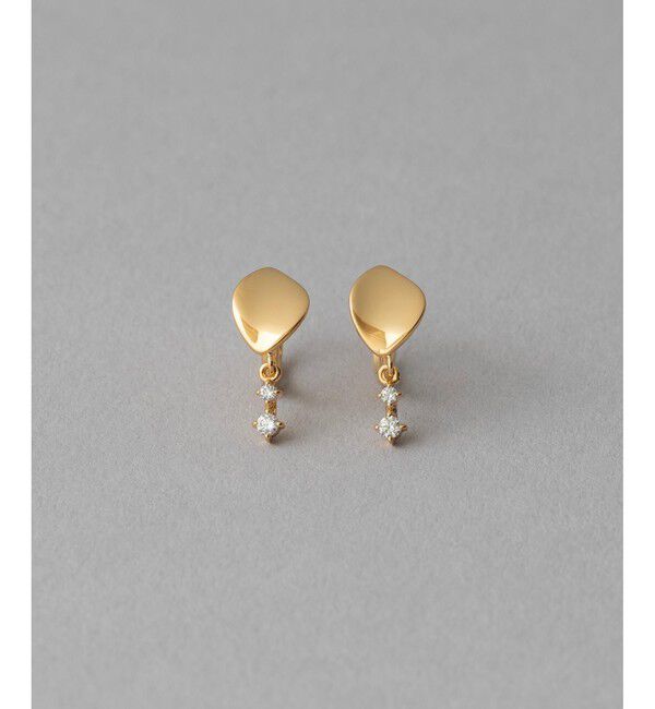 ete「ビジュー イヤリング」|イヤリング|イエローゴールド