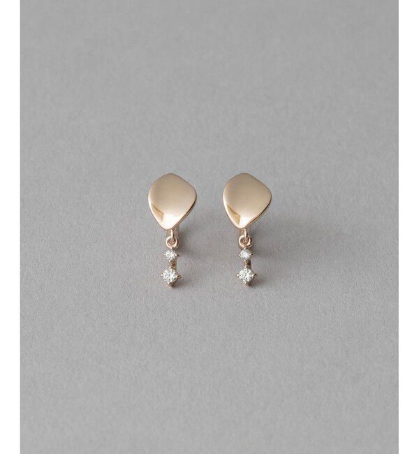 ete「ビジュー イヤリング」|イヤリング|ピンクゴールド