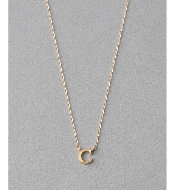 ete「[コード] K10YG イニシャル ネックレス」|ネックレス|C