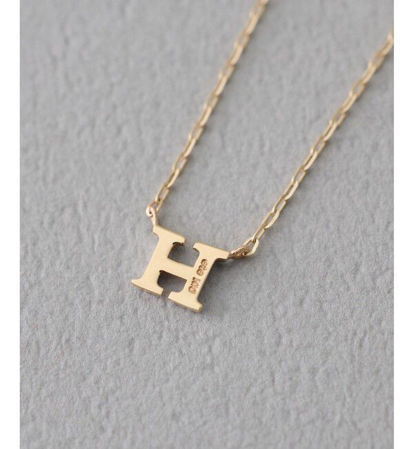 ete「[コード] K10YG イニシャル ネックレス」|ネックレス|