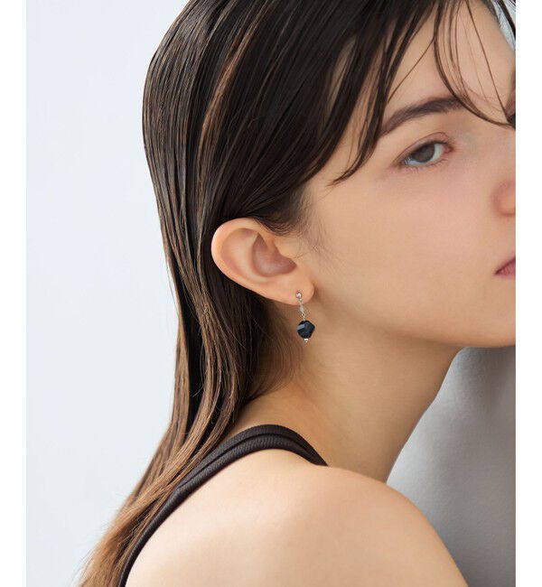 ete「ナチュラルストーン ツイストカット ピアス」|ピアス|