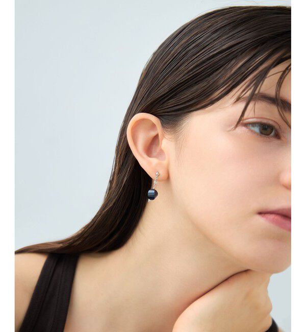 ete「ナチュラルストーン ツイストカット ピアス」|ピアス|