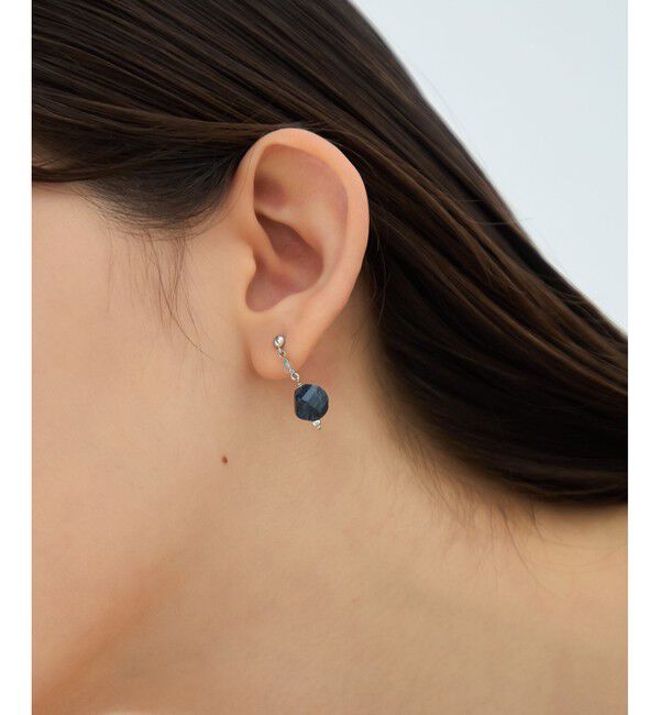 ete「ナチュラルストーン ツイストカット ピアス」|ピアス|