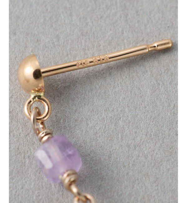 ete「ナチュラルストーン ツイストカット ピアス」|ピアス|