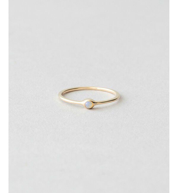 Jouete「K10YG ピンキーリング オパール」|リング|イエローゴールド