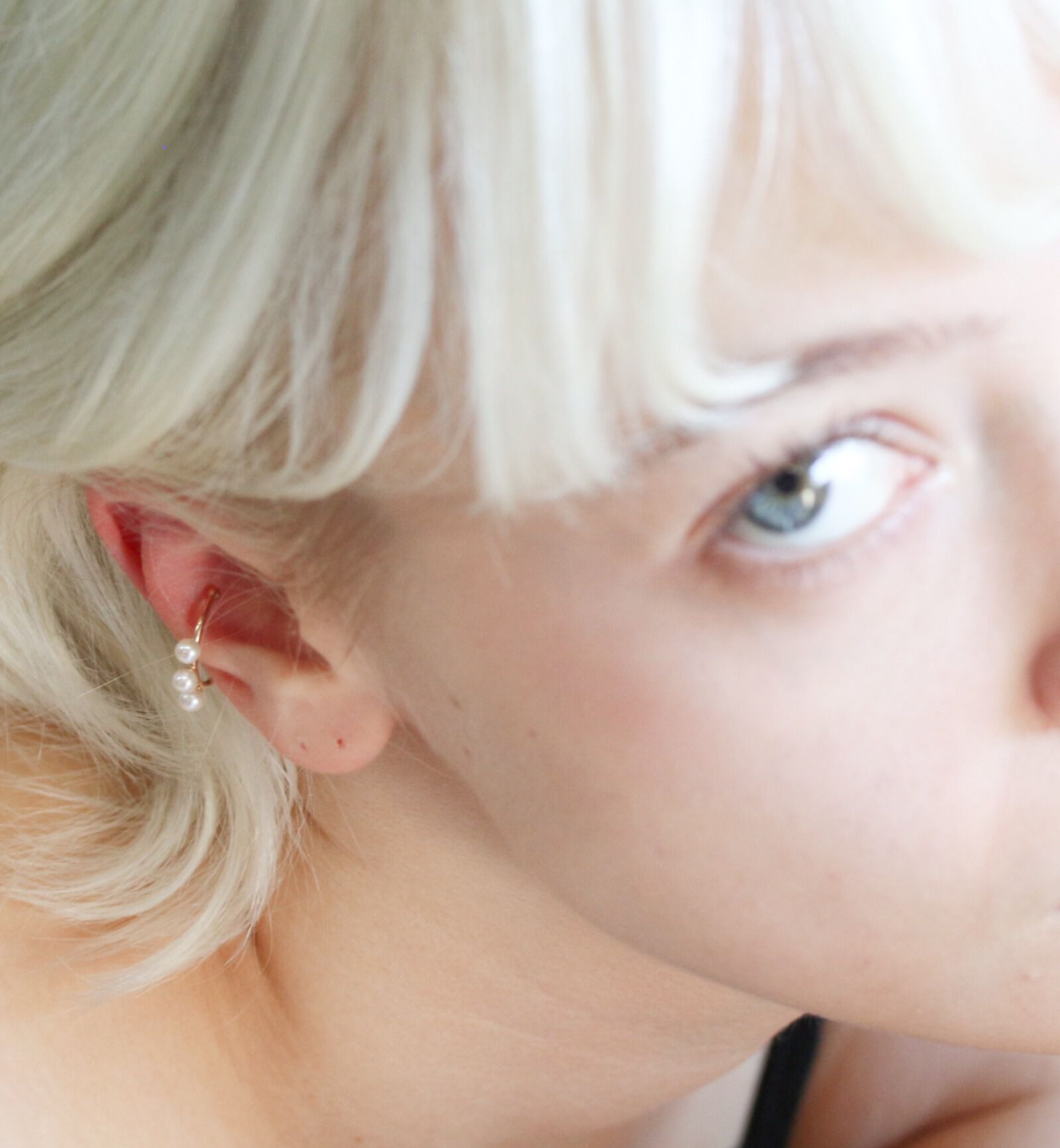  「パール イヤーカフ | K10YG 【片耳用】」|ピアス|K10 イエローゴールド