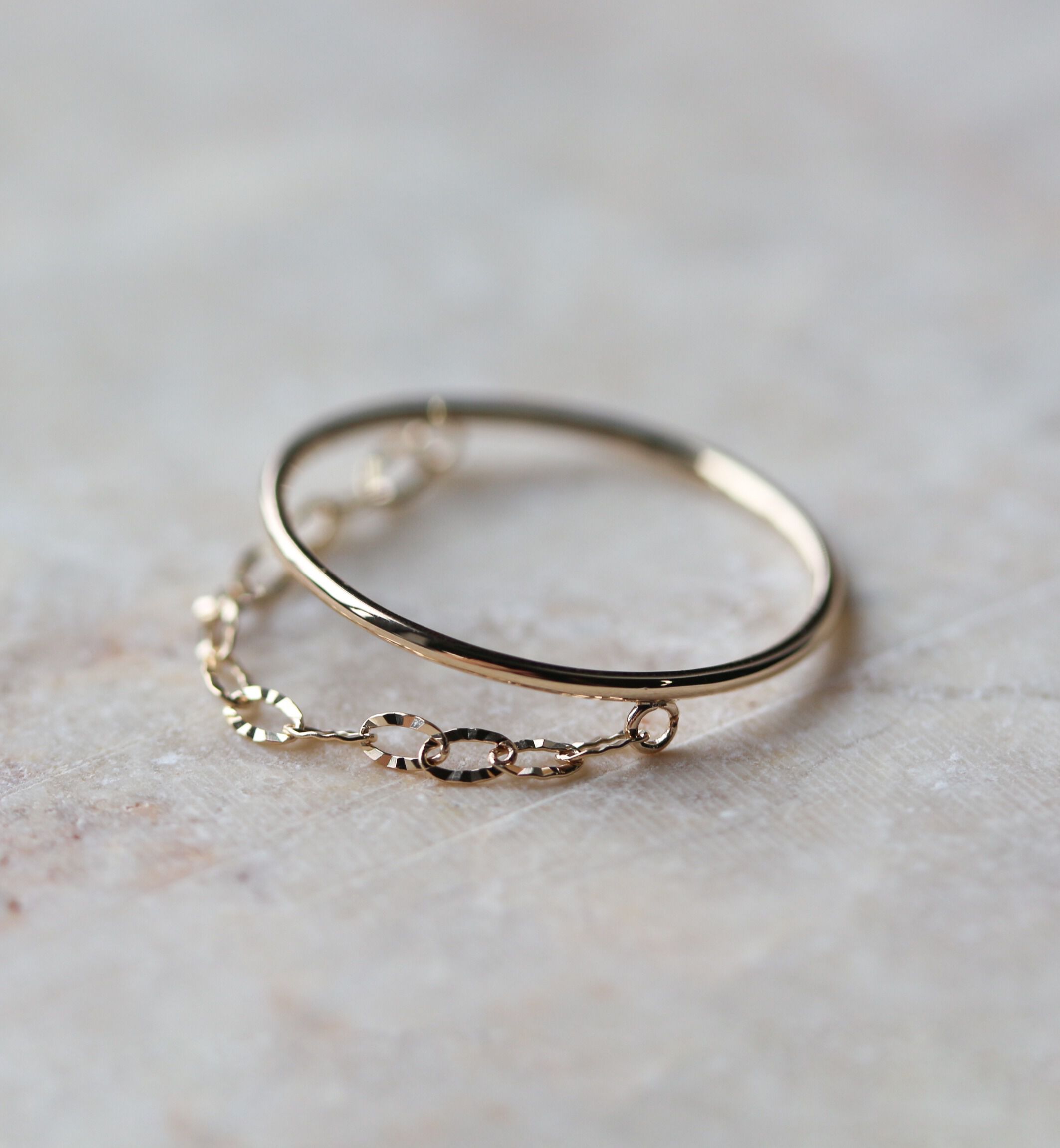  「ゴールド チェーン リング| K10YG」|リング|