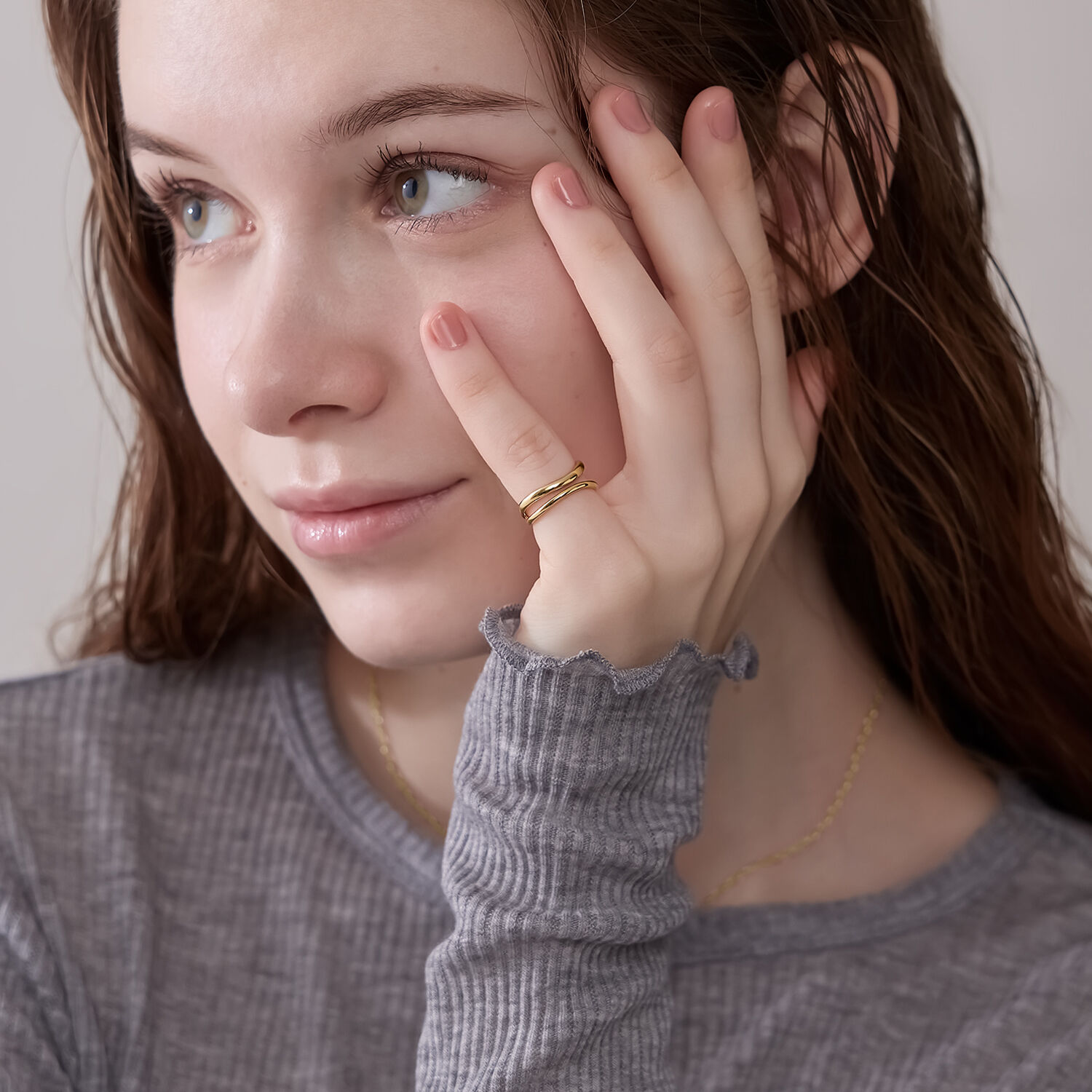 NOJESS「ゴールドピンキーリング」|リング|