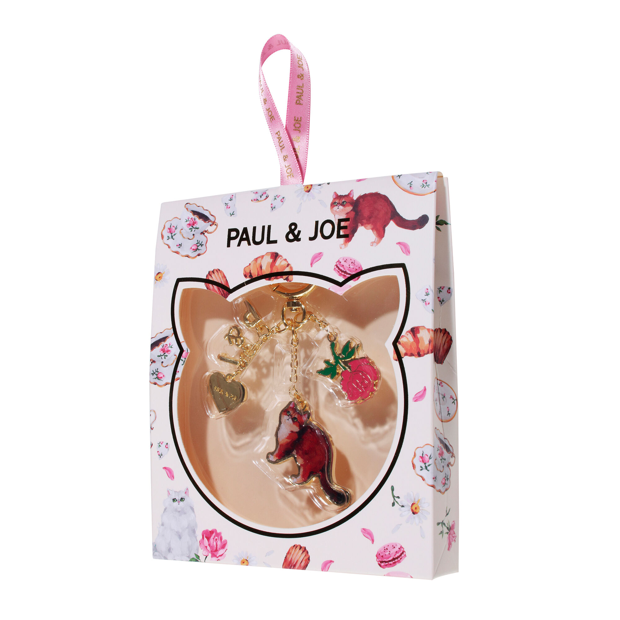 PAUL&JOE「ティーパーティーのヌネットのキーリング／ポール＆ジョー」|チャーム・キーホルダー|