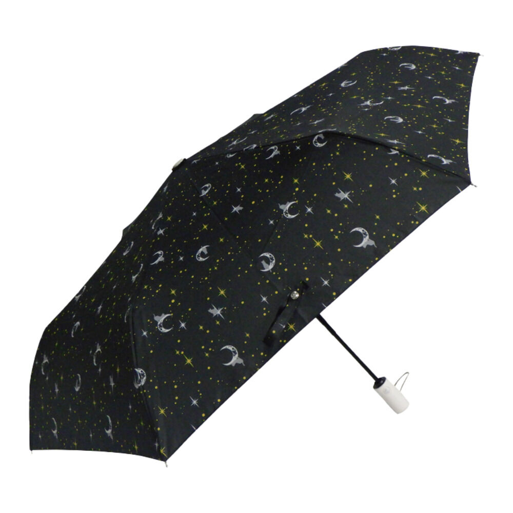 BACKYARD FAMILY「折りたたみ傘 自動開閉 レディース 通販 軽量 軽い はっ水 撥水 @quas hack」|傘|ブラック3