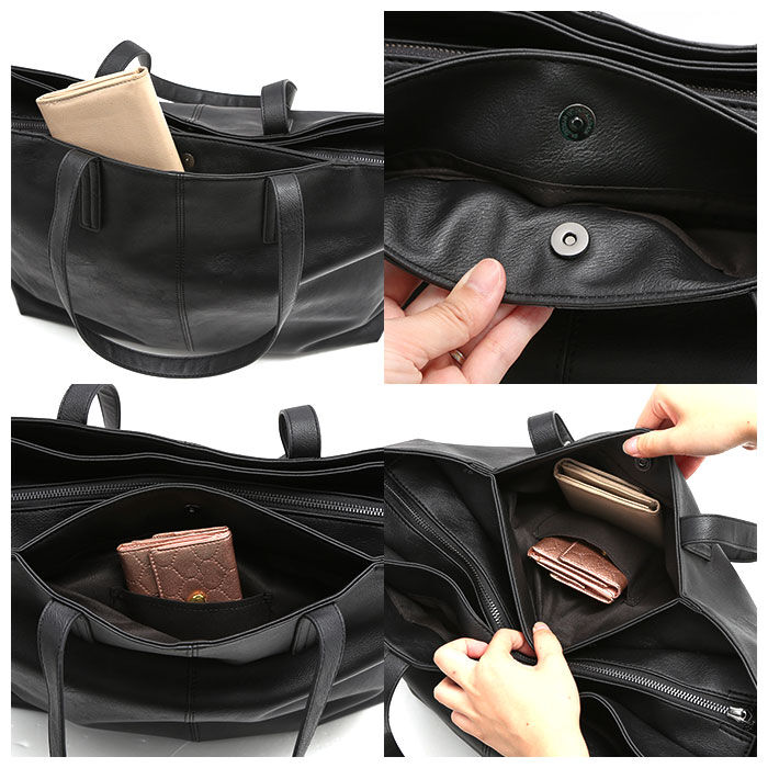 BACKYARD FAMILY「トートバッグ 大きめ 通販 レディース メンズ ショルダーバッグ ファスナー付き おしゃれ 通勤」|トートバッグ|