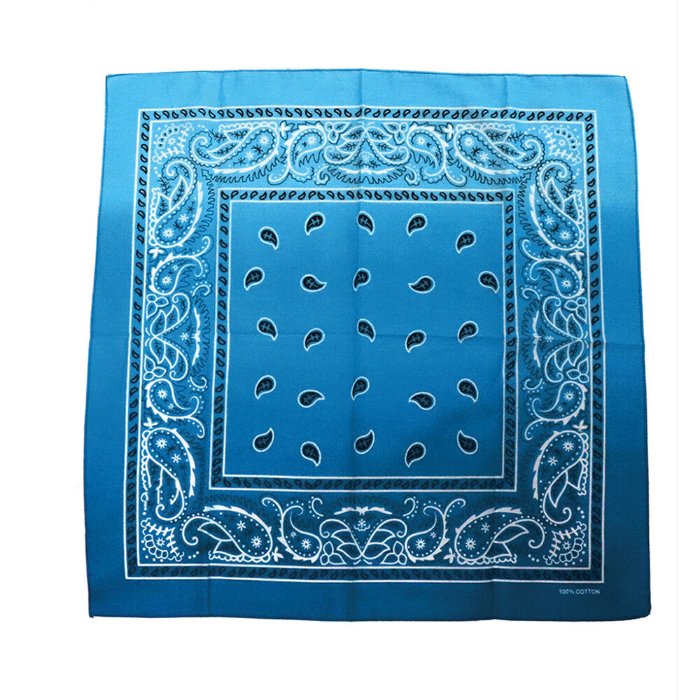 BACKYARD FAMILY「バンダナ 通販 スカーフ 柄 BANDANNA マスク ハンカチ ターバン 帽子 おしゃれ」|マフラー|ブルー3