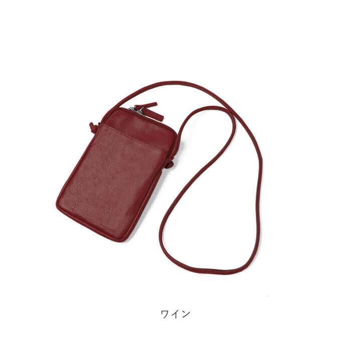 BACKYARD FAMILY「スマホショルダー 大人 かわいい 通販 Blanc Pomm スマホポシェット スマホポーチ 本革」|ショルダー・メッセンジャー|