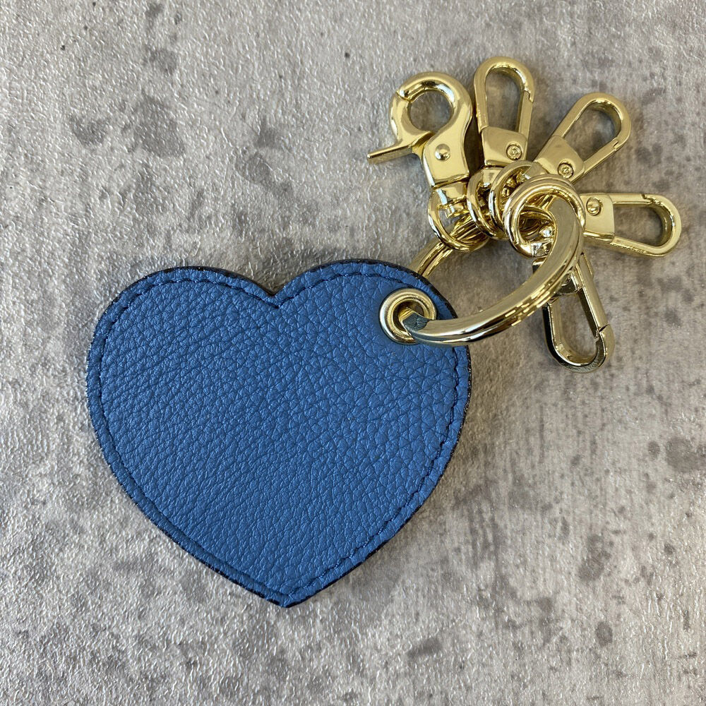 BACKYARD FAMILY「キーホルダー 本革 通販 キーリング キーチャーム レディース レザー 革 ペア おしゃれ」|チャーム・キーホルダー|ブルー1