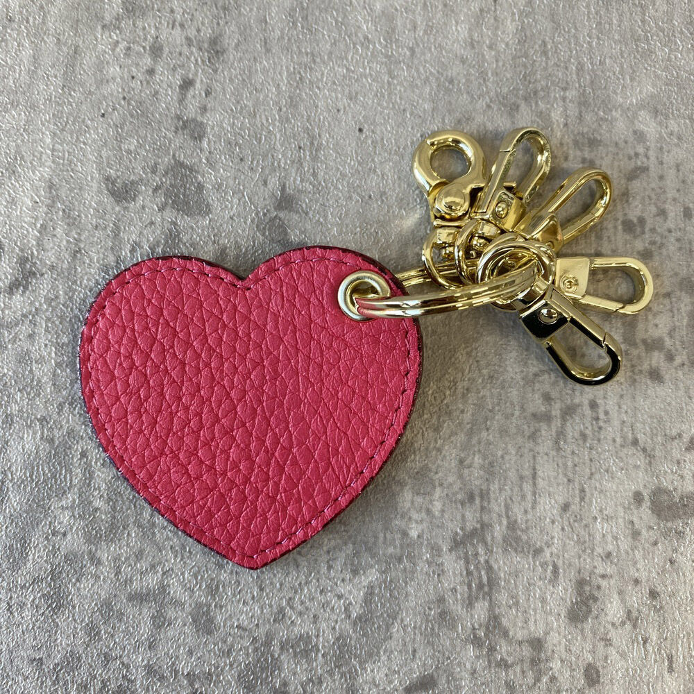 BACKYARD FAMILY「キーホルダー 本革 通販 キーリング キーチャーム レディース レザー 革 ペア おしゃれ」|チャーム・キーホルダー|ピンク1