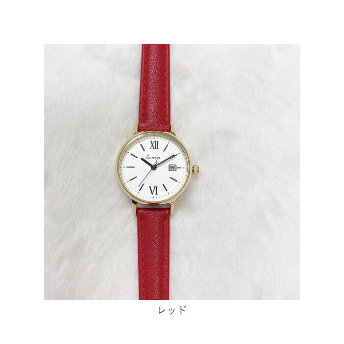 BACKYARD FAMILY「lamp ランプ 腕時計 革ベルト レディース 通販 ウォッチ 時計 カレンダー 見やすい ベルト」|腕時計|