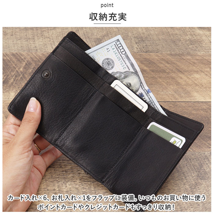 BACKYARD FAMILY「がま口 財布 三つ折り 本革 通販 お財布 がま口財布 三つ折り財布 ウォレット 折り財布 折財布」|財布|