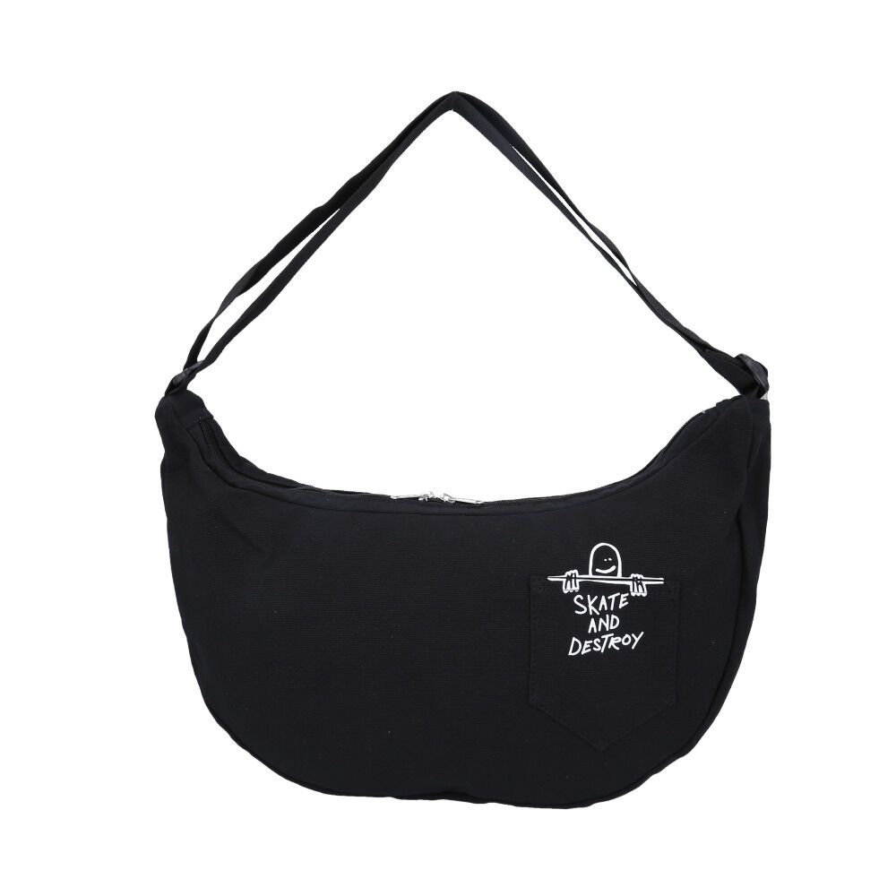 BACKYARD FAMILY「スラッシャー ショルダーバッグ THRASHER THR-304 通販 舟形ショルダーバッグ」|ショルダー・メッセンジャー|ブラック1