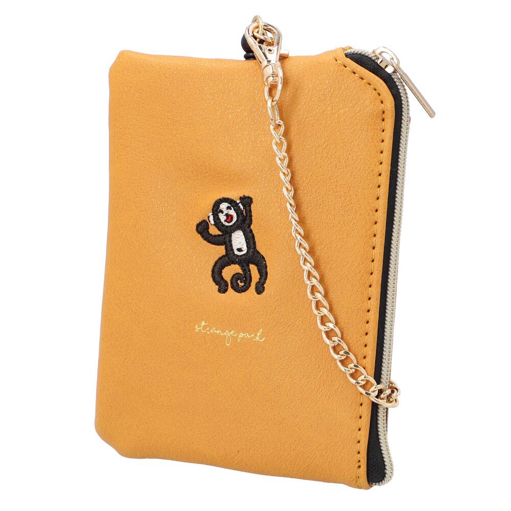 BACKYARD FAMILY「コインケース キーリング付 通販 小銭入れ 小物入れ ポーチ リール付き 財布 サイフ さいふ」|コインケース|イエロー1