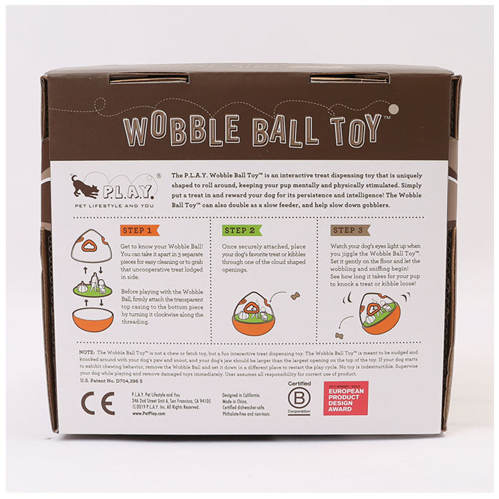 BACKYARD FAMILY「犬 おもちゃ ボール 通販 ワブルボール P.L.A.Y おやつボール オモチャ 犬のおもちゃ」|その他|