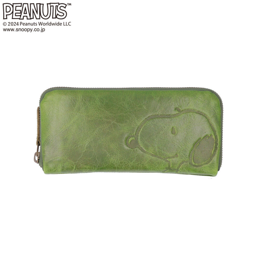 BACKYARD FAMILY「PEANUTS ピーナッツ 長財布 73166 通販 財布 お財布 さいふ サイフ」|財布|グリーン1